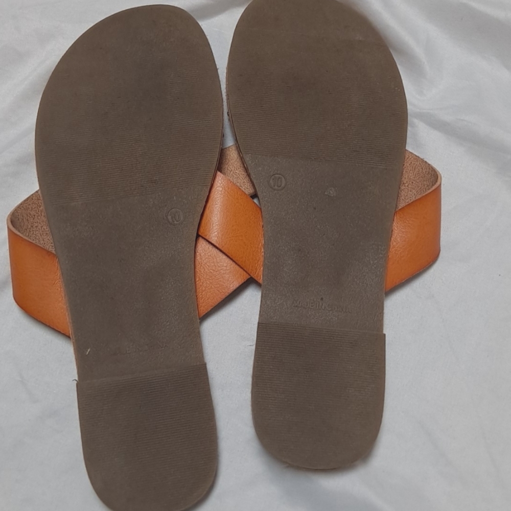 Gap Criss Cross Slip On Flat Summer Sandals Size 10 - Picture 6 of 7